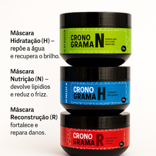 Kit Cronograma Rhenuks Capilar  Máscaras Hidratação em Oferta na Shopee