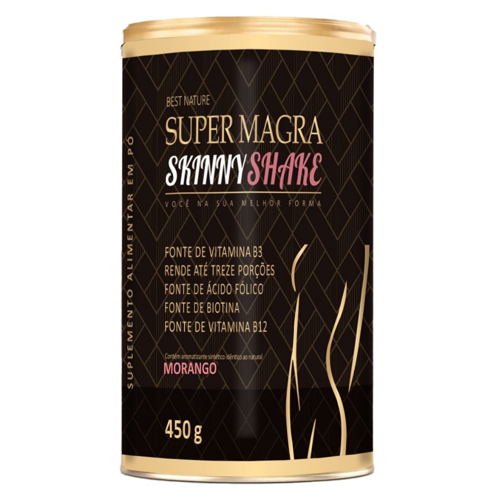 Super Magra Shake 450g Substituto De Refeicão Completa Com Apenas 124 Calorias Best Nature