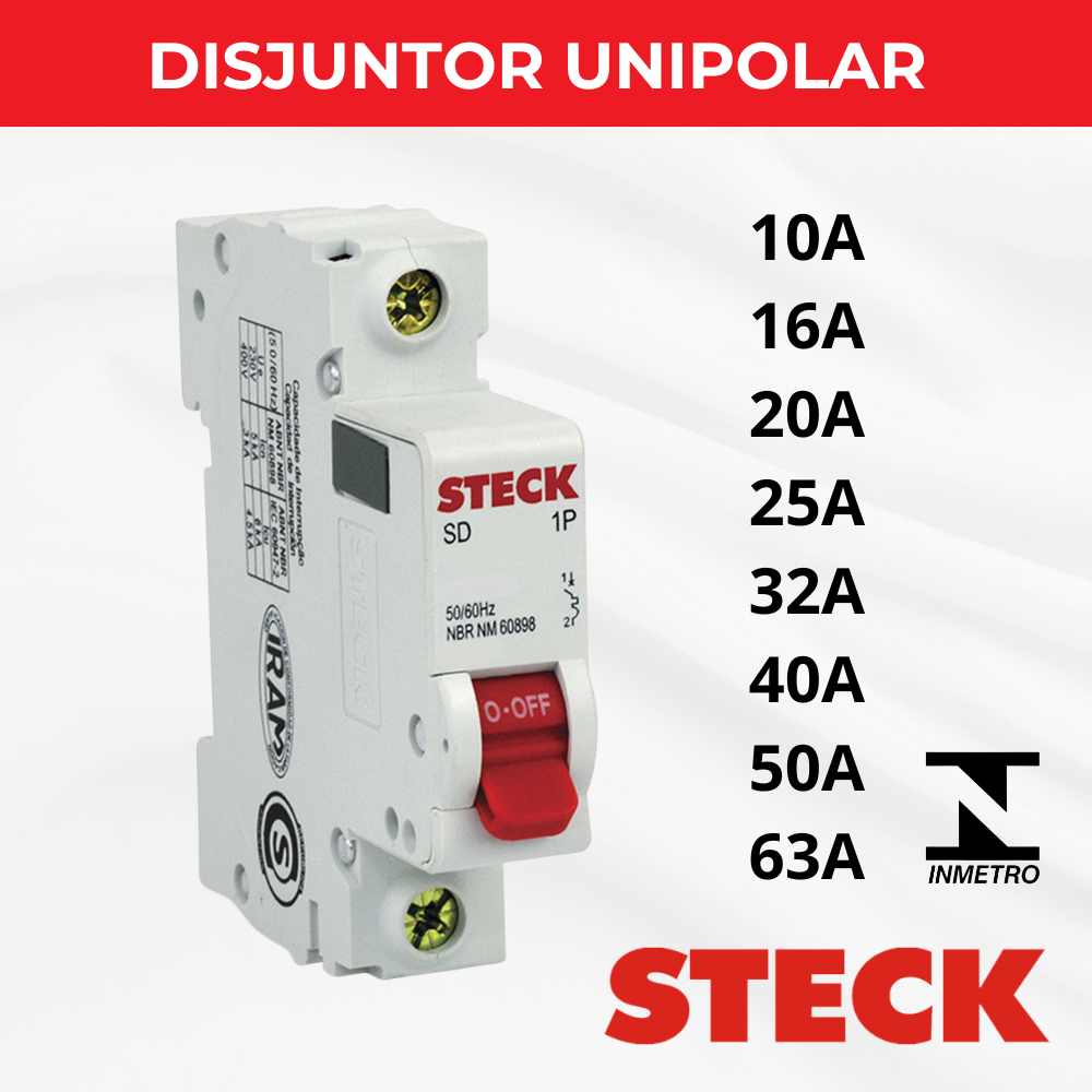 Disjuntor Steck 10a: Onde Comprar | BuscaProdutos