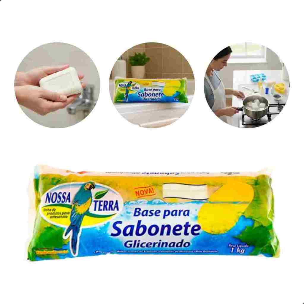 Base Glicerinada Branca Para Sabonete Premium Nossa Terra Fácil Manuseio Melhor Base