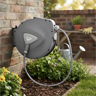 Enrolador Retrátil C/ Mangueira Agua 1/2x20metros Carretel em Oferta na Shopee