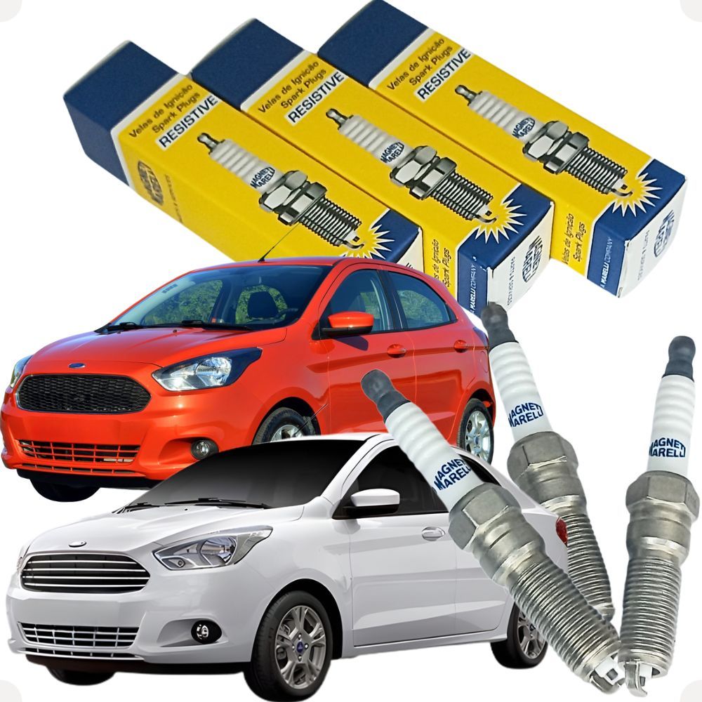 Jogo Com 3 Velas de Ignição Ka 1.0 12v 3 Cilindros De 2015 A 2021 Magneti Marelli em Oferta na Shopee