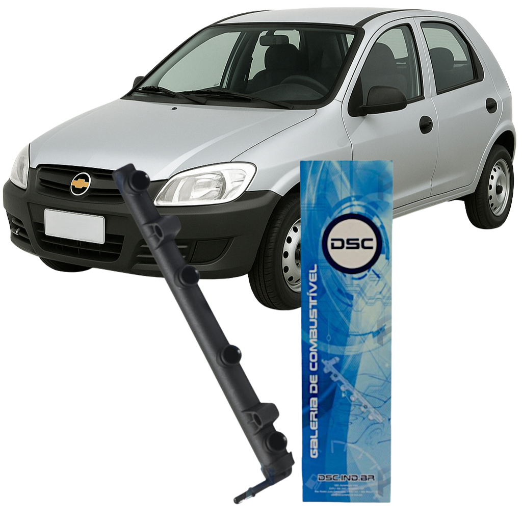 Flauta Bico Injetor Corsa Celta Classic Prisma 1.0 Gasolina DSC5051 em Oferta na Shopee