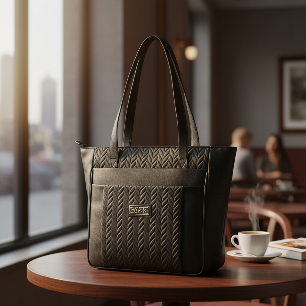 Bolsa Feminina GAZZ Tipo Tote - Grande, Moderna e Reforçada para Trabalho ou Faculdade em Oferta na Shopee