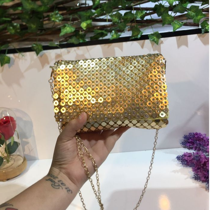 Bolsa Clutch Com Alça Formato Placa Metalizada Geometrica Para Festas e Formaturas 900278 em Oferta na Shopee