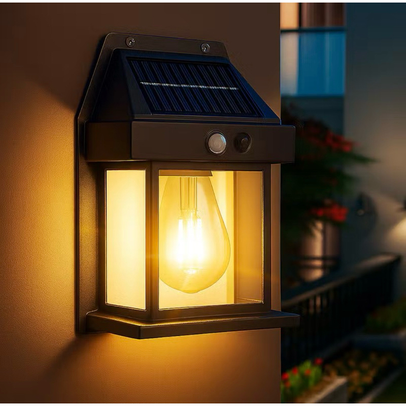ARANDELA PAREDE SOLAR EXTERNA LUZ LED RECARREGAVEL | ACOMPANHA PARAFUSOS E BUCHAS | ILUMINAÇÃO AUTOMÁTICA