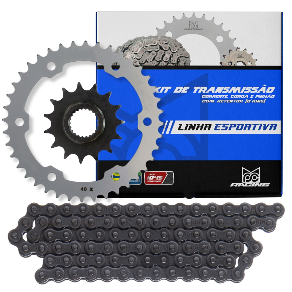Kit Competicao Fazer 250 Relação Reduzida C/ Coroa 40x15