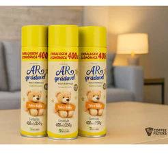 Ar Gradável Kelldrin Kit C/3und Aerossol Talco Baby - 400ml