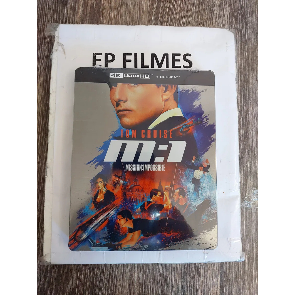 Steelbook 4k + Blu-ray Missão Impossível - Dub/leg Lacrado