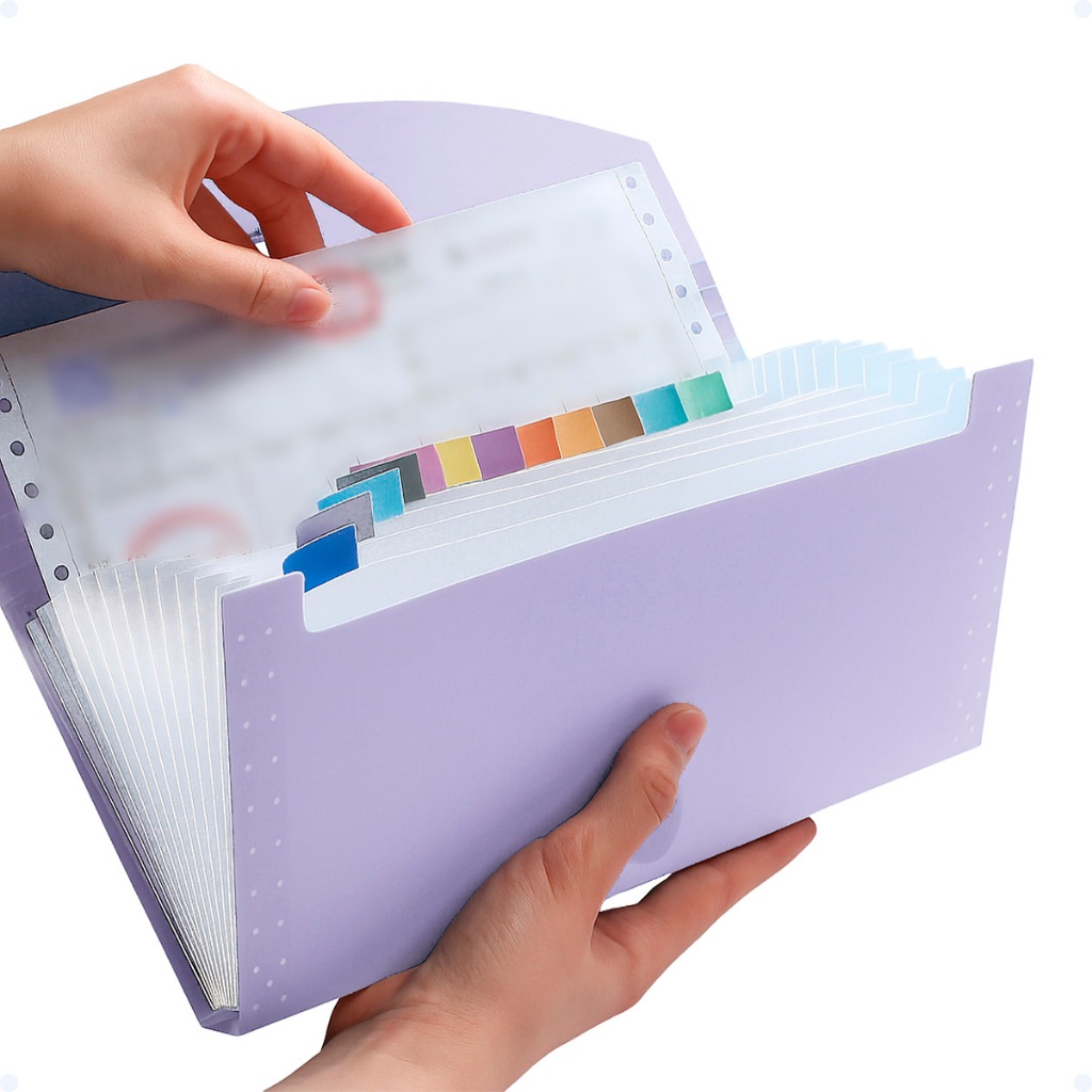 Pasta Para Documentos Organizadora Com 12 Divisórias Sanfonada Expansível Pequena Para Documentos em Oferta na Shopee