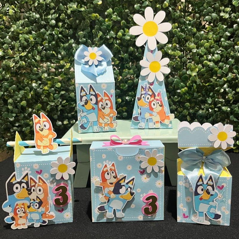 Kit Personalizado Bluey + BRINDE| Kit Caixas Bluey | Festa Infantil Bluey | Lembrancinha de Festa Bluey /Aniversário