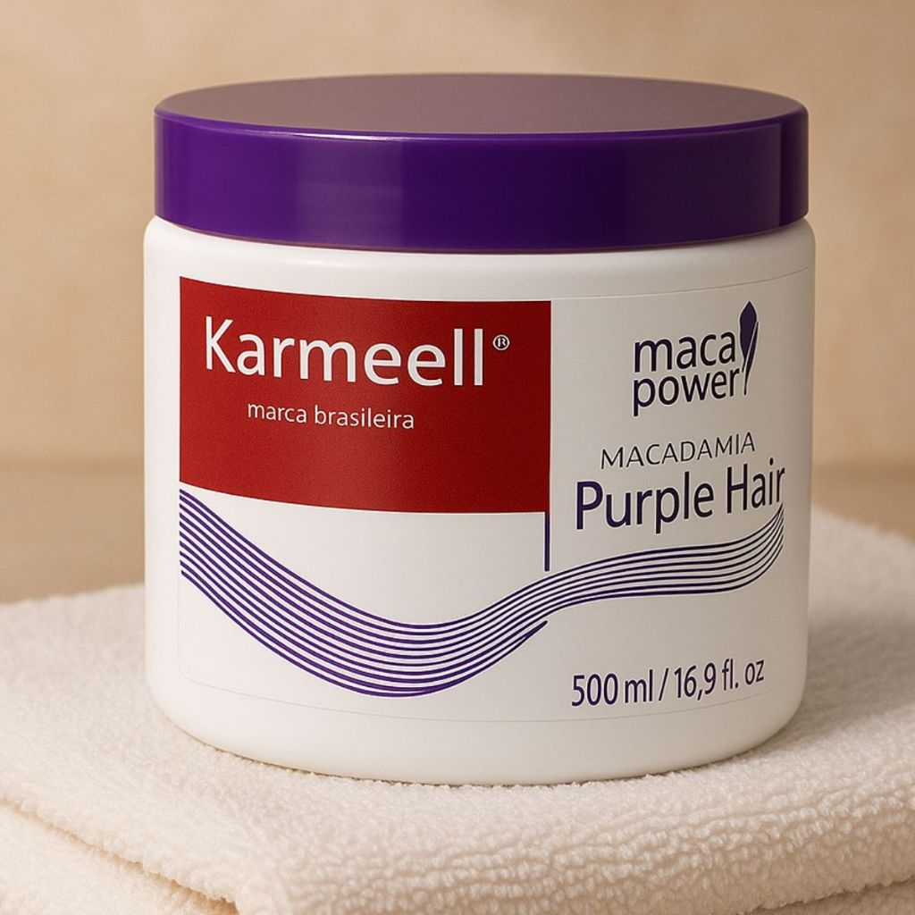 máscara matizadora karmeell pra cabelos loiros 500 gramas