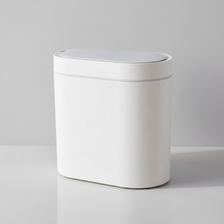 Lixeira automática de plástico 6L Oval Oikos Branca em Oferta na Shopee