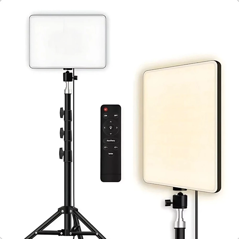 Ring Light LED Retangular 16/19/24” – Profissional para Foto e Celular com Tripé 2,1m