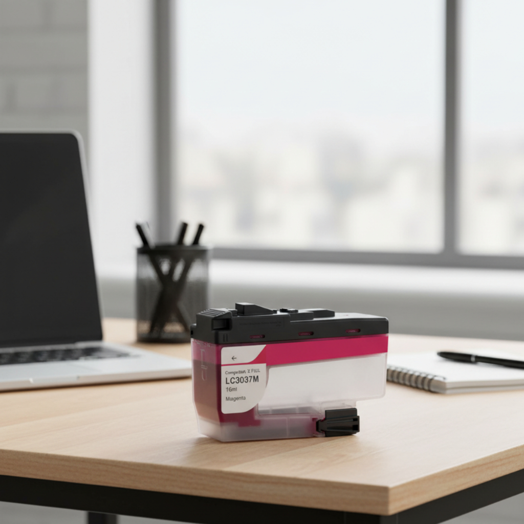 Cartucho de Tinta Compatível Brother LC3037Y 16ml Magenta XXL Alta Capacidade Impressões muito boas