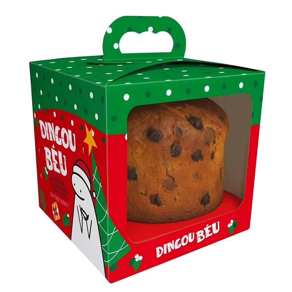 10 CAIXA PANETONE COM BERÇO 350G/500G COM VISOR NATAL FLORK NT163 (JR) OUTLET — imagem 2 de 2
