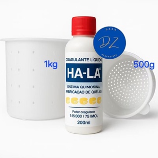 Forma Para Fazer Queijo 1Un de 500g + 1 de 1kg + 1 Coalho Ha-la 200ml em Oferta na Shopee