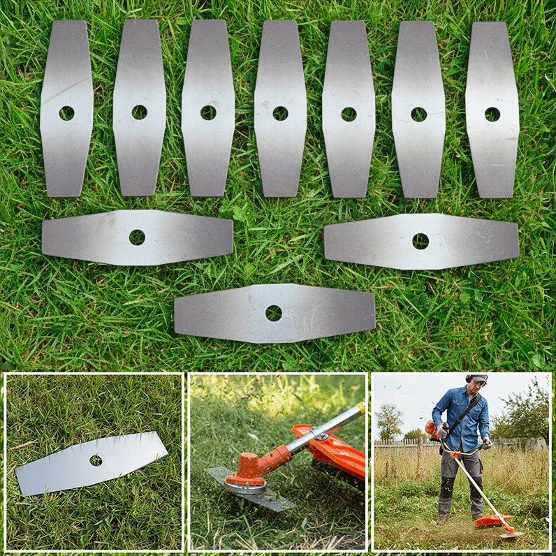 Kit 10 Lâmina 2 Pontas Para Roçadeira Stihl - Furo 20mm