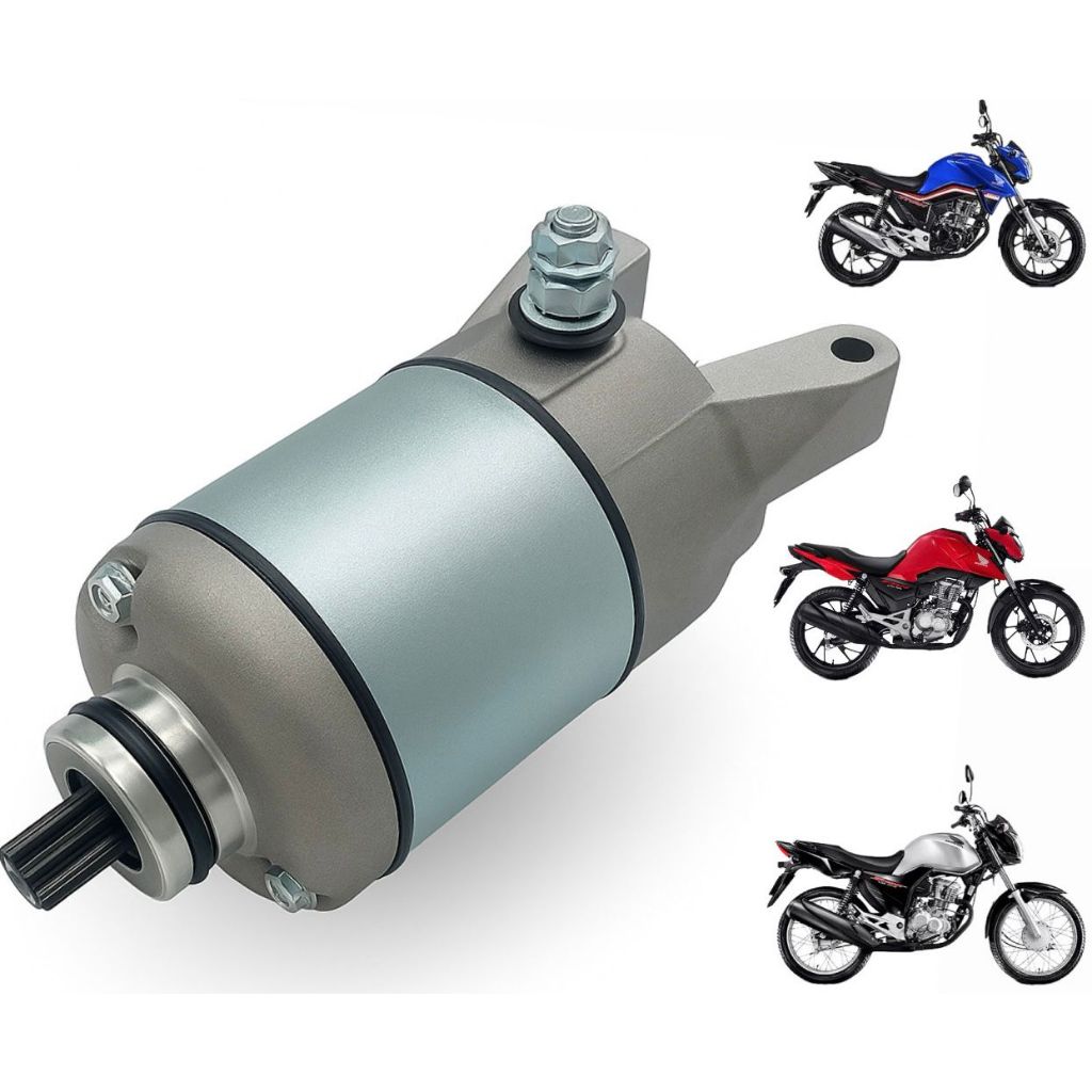 Motor Partida Arranque Titan 160/ Fan 160/ Bros 160/ Xre 190 em Oferta na Shopee
