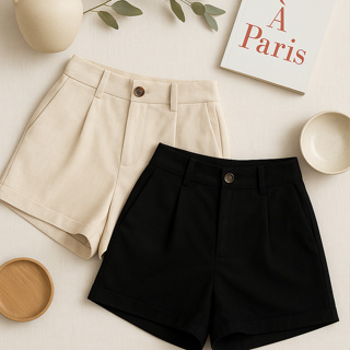 Kit 2 Short Feminino Linho  Cintura Alta com Bolsos em Oferta na Shopee