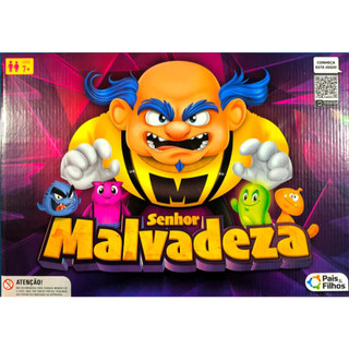Jogo Senhor Malvadeza  Jogo De Tabuleiro Estratégias Divertido com Desafios Engraçados Pais e Filhos