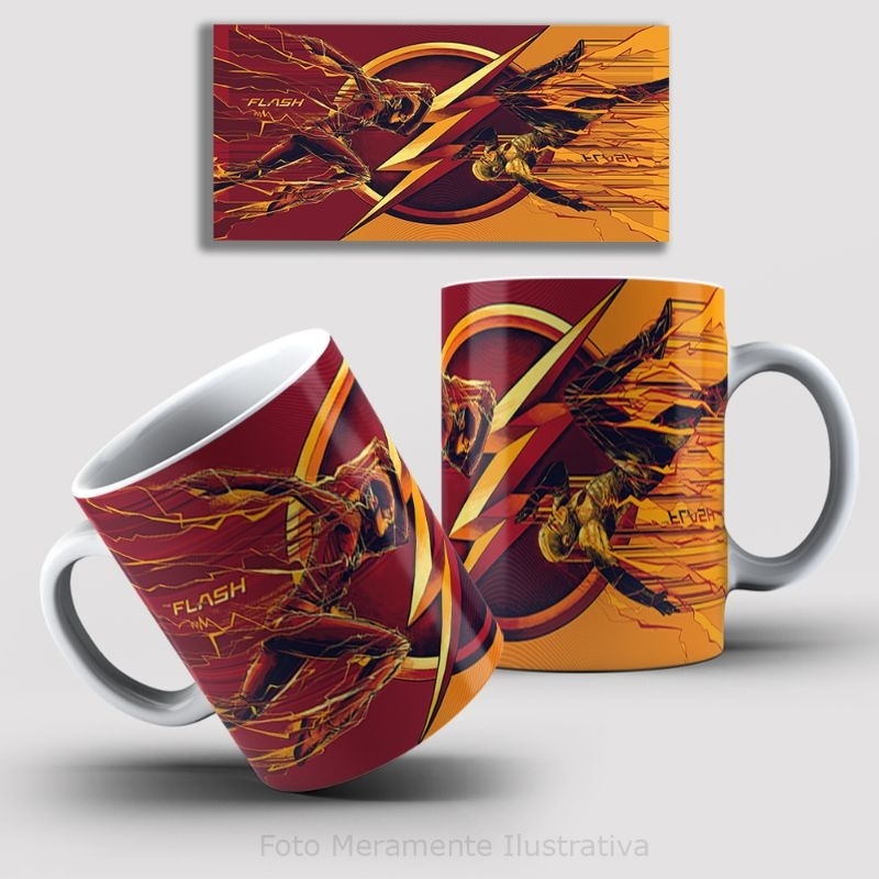 🔥 Caneca The Flash vs Reverse Flash – Velocidade e Estilo em Cada Gole! ⚡