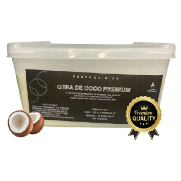 Cera De Coco Premium P/ Velas 100% Vegetal Ponto Química 1kgCera De Coco Premium P/ Velas 100% Vegetal Ponto Química 1kg em Oferta na Shopee