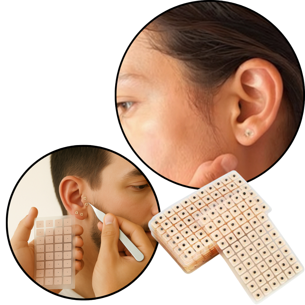 Kit 6/12/18 Sementes de Vaccaria para Auriculoterapia Pontos de Pura Qualidade Alívio Natural