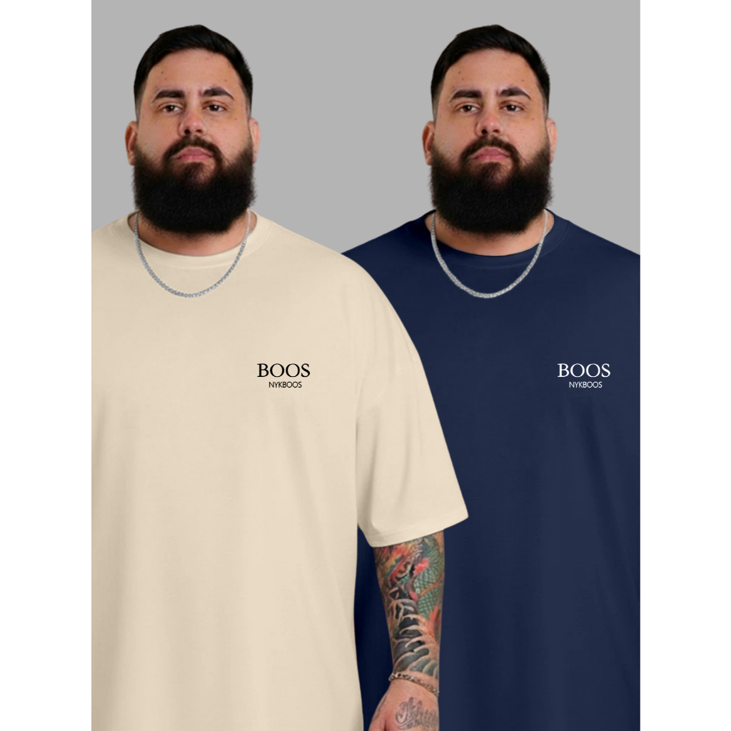 Kit 2 Camisa plus size Masculina P ao G5  Camiseta Plus Size 100% Algodão Leve Confortavel Envio Imediato Lola Paluza em Oferta na Shopee