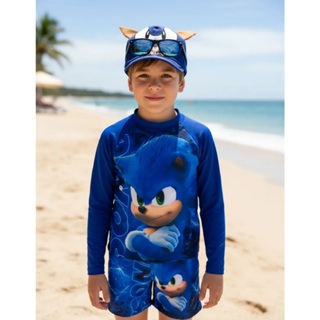 CONJUNTO PRAIA SUNGA E CAMISA SONIC COM BONE E OCULOS ENVIO IMEDIATO em Oferta na Shopee