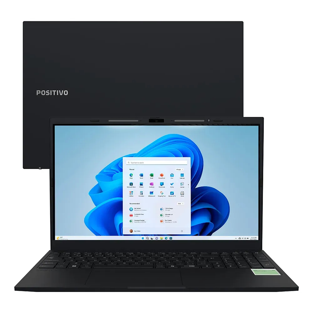 Notebook Positivo Vision i15M Minitela Intel Core 3 8GB 512GB Wi-Fi 6 Windows 11 15,6" FHD IPS