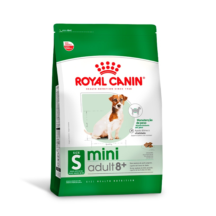 Ração Seca Royal Canin Mini Adult 8+ para Cães Adultos de Porte Pequeno  - 2,5kg