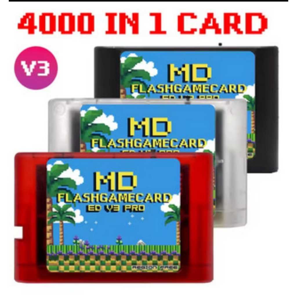 jogo mega drive everdrive flash card com jogos de mega drive e master system