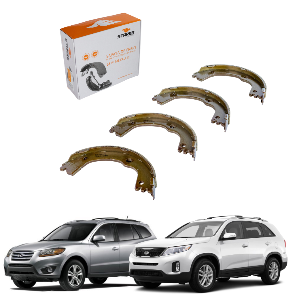 Sapata Lona Freio Santa Fe 3.5 V6 Sorento 3.5 V6 Sportage 2.0 16V em Oferta na Shopee