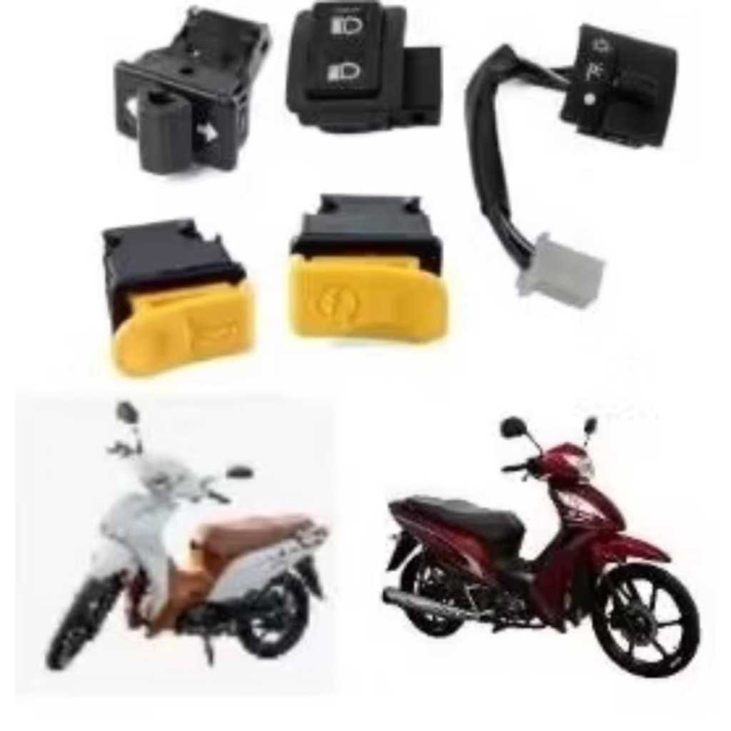 KIT BOTOES SHINERAY JET 50/TRAXX SKY CHAVE DE LUZ,BUZINA,PARTIDA,SETA,LUZ ALTA/BAIXA