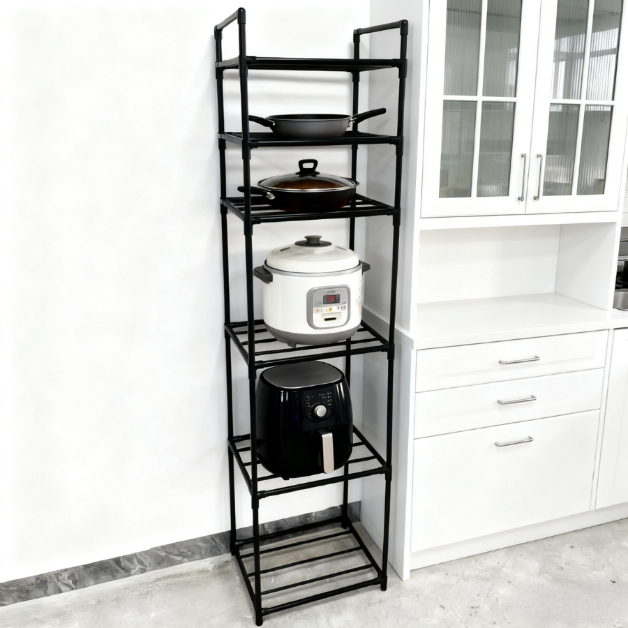 Estante Multiuso 6 Camadas Em Metal Prateleira Armazenamento Móvel Organizadora De Banheiro Cozinha