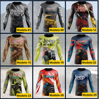 Camisa camiseta Jeep 4x4 Off-Road 24 Masculina/Feminino, adulto ou infantil várias estampas em Oferta na Shopee
