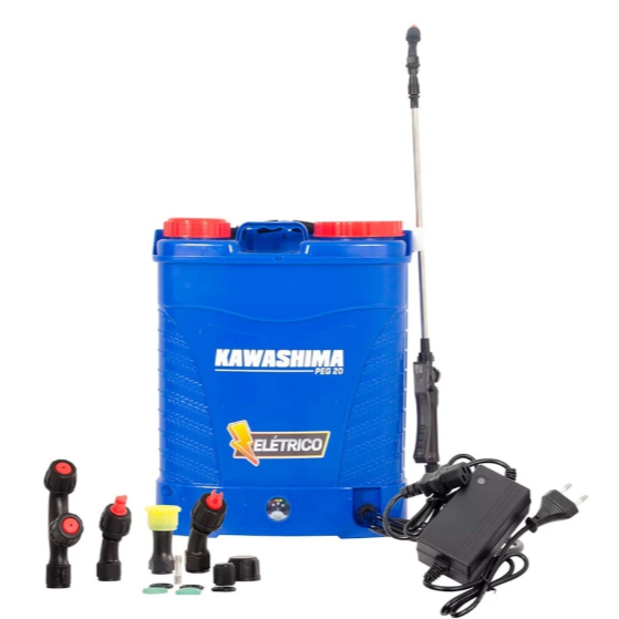 Pulverizador Costal Kawashima PEG 20 Bateria Recarregável 20 Litros – Profissional