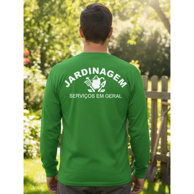 Camiseta Jardinagem Trabalho Uniforme Jardineiro Paisagista