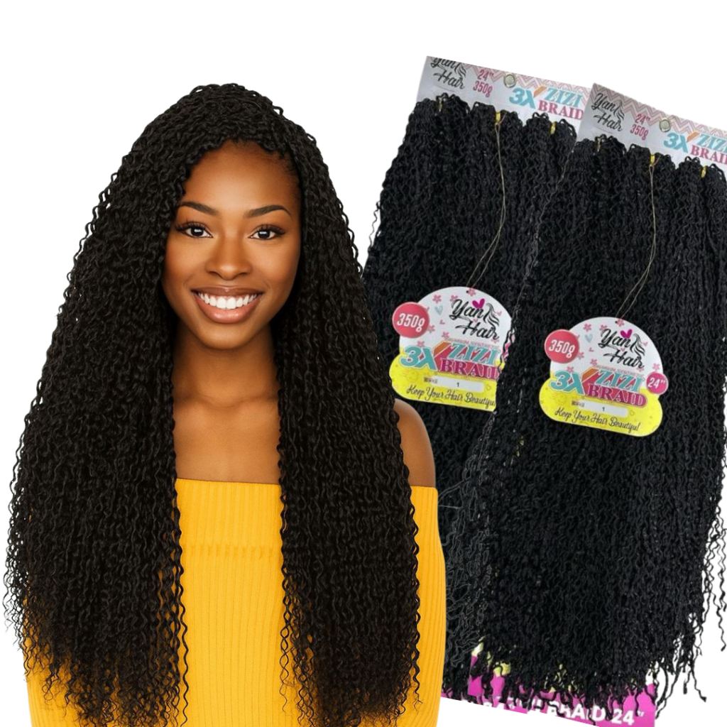 Cabelo Microzizi Miojinho Trançado Sintético Pacotão em Oferta na Shopee