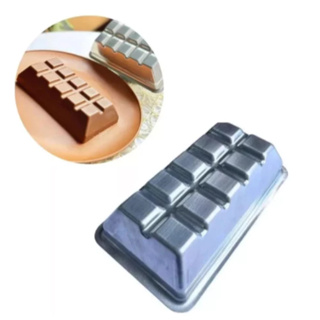 Forma Barra De Chocolate em Aluminio Caparroz 16,5x8,5x4cm - Bolo Modelo de Chocolate, Bolo Decorado em Oferta na Shopee