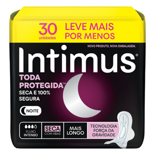Absorvente Intimus Toda Protegida Noturno Seca C/A 30 em Oferta na Shopee