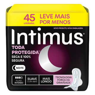 Absorvente Intimus Toda Protegida Noturno Suave C/A 45 em Oferta na Shopee