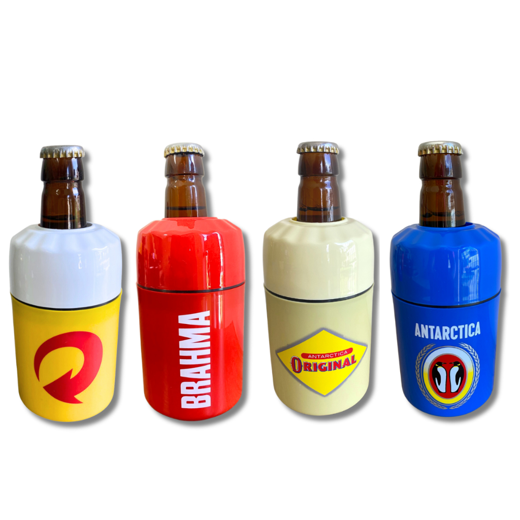 4 Porta Litrinho 300ml Suporte Lata 350ml Garrafinha Cerveja Ambev