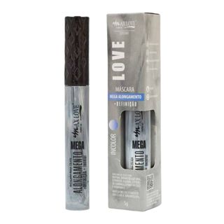 Máscara de Cílios Mega Alongamento Incolor cor 60 Max Love em Oferta na Shopee