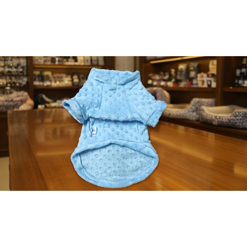 Roupa Pet Agasalho Azul
