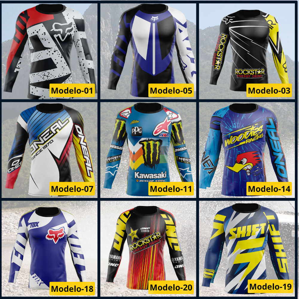 Camisa camiseta para Motocross, velocross, trilha, Enduro duas rodas em moto em Oferta na Shopee