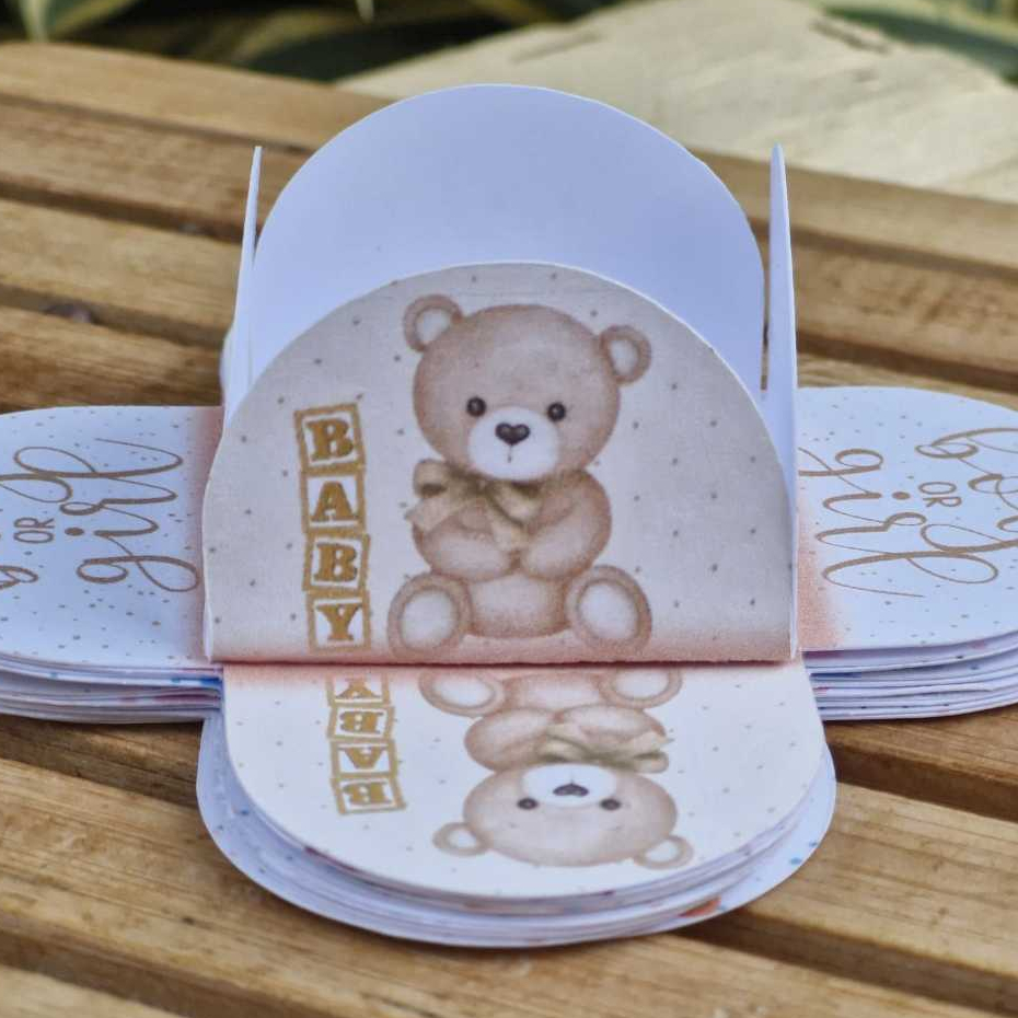 Forminhas de Doces Personalizada Ursinho Dourado em Pétala para Brigadeiro - Festa - Aniversário - Lembrancinha
