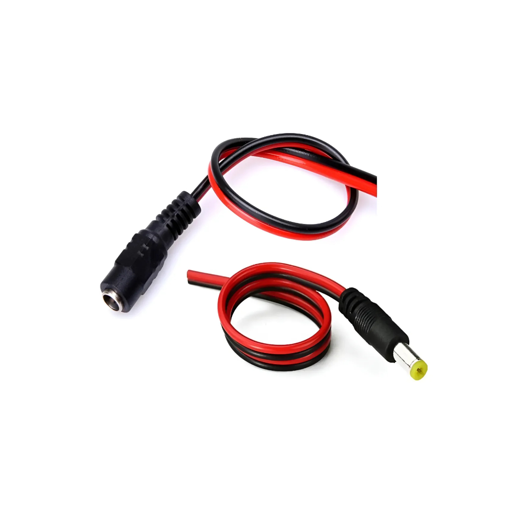 Par Rabicho P4 Macho e Fêmea para Fonte CFTV e Fita LED 12V em Oferta na Shopee