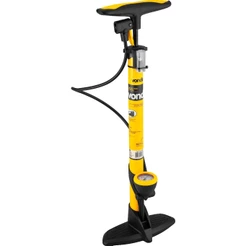 Bomba Ar Manual Profissional Encher Pneu Bicicleta Vonder Com Manometro Cor Amarelo